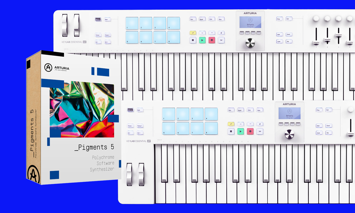 Arturia KeyLab Essential mk3 Alpine White + Pigments (fot. Arturia)