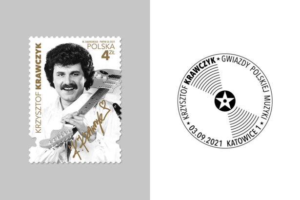 Krzysztof Krawczyk „Gwiazdy polskiej muzyki” (mat. prasowe Poczty Polskiej)