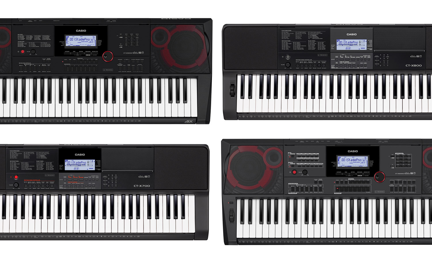 Casio CT-X5000 CT-X3000 CT-X800 CT-X700 (fot. Casio)
