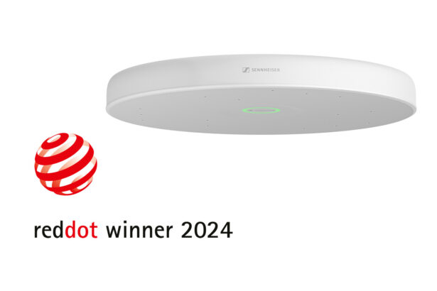 Sennheiser TeamConnect Ceiling Medium & Red Dot Award 2024 (fot. Sennheiser / Red Dot)