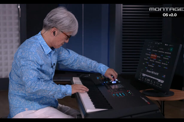 Katsunori Ujiie & Yamaha MONTAGE M (fot. YouTube / Yamaha Synths Official)