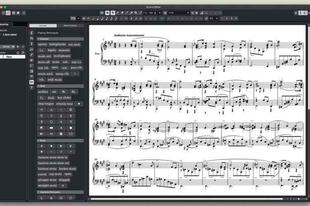 Cubase 14 Score Editor (fot. Steinberg)