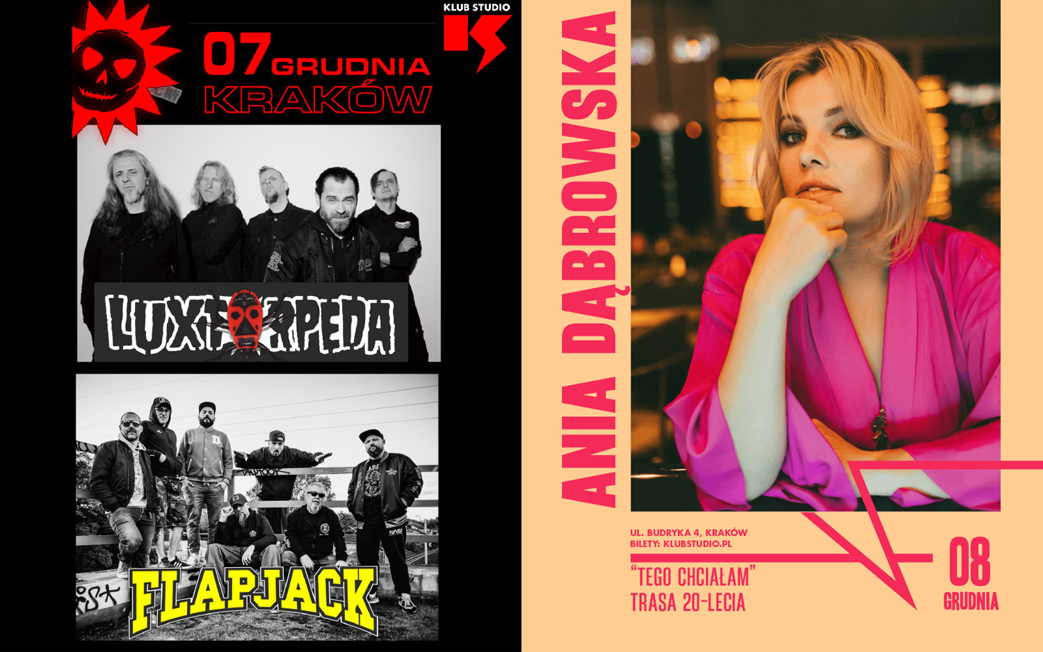 Luxtorpeda Flapjack Ania Dąbrowska @ Klub Studio (mat. prasowe organizatora)