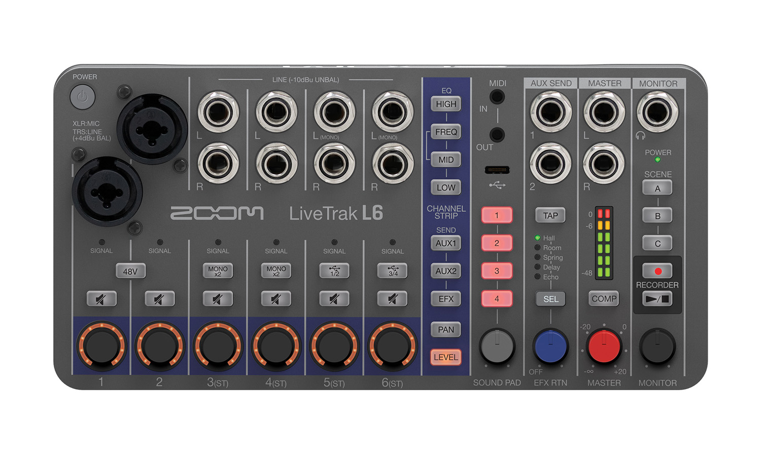 ZOOM LiveTrak L6 (fot. ZOOM)