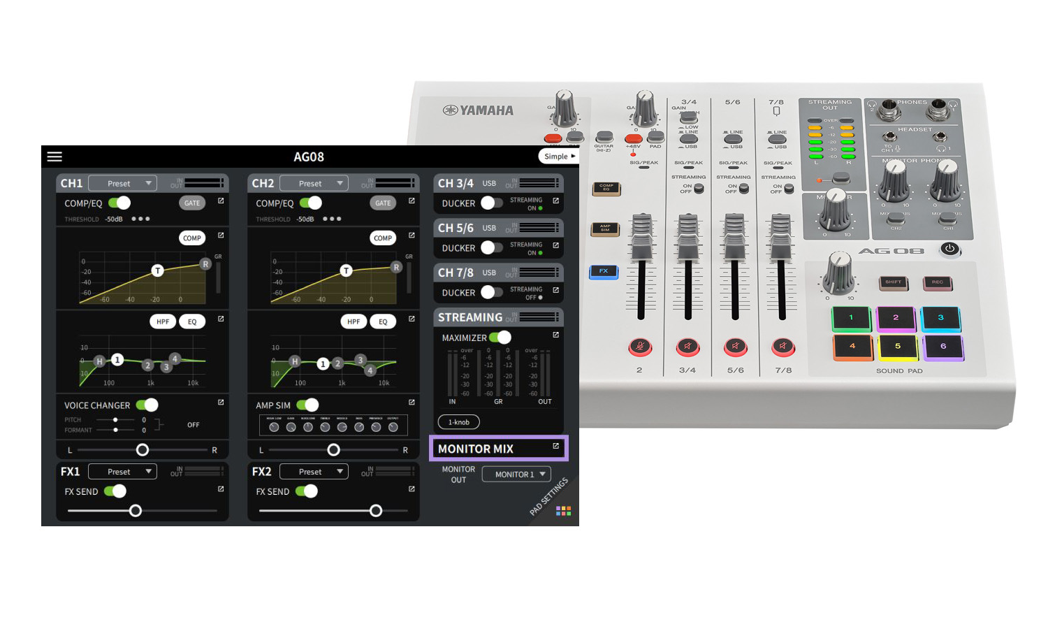 Yamaha AG08 Controller (fot. Yamaha)