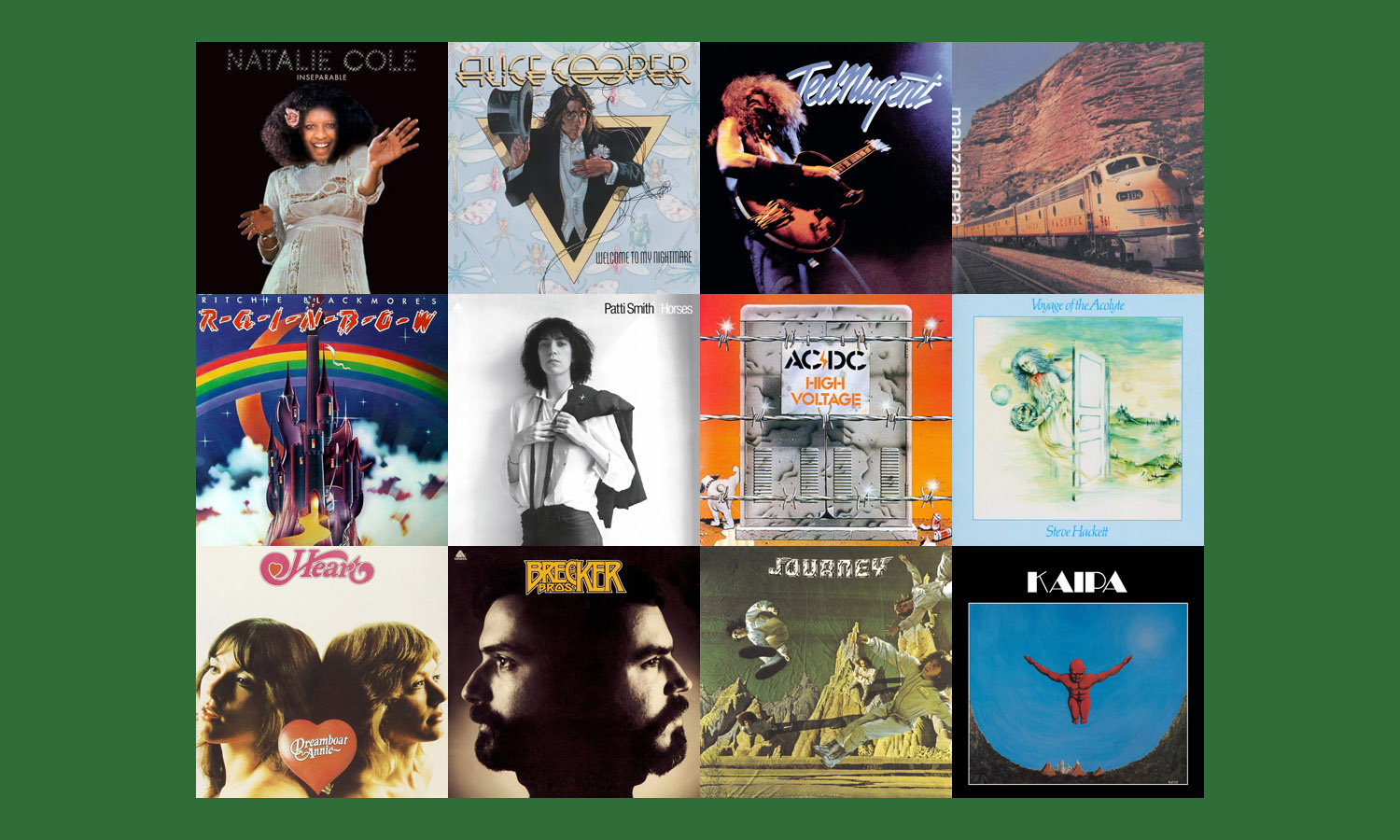 fot. Albert, Arista, Atlantic, Capitol, Charisma, Columbia, Decca, Epic, Island, Mushroom i Polydor