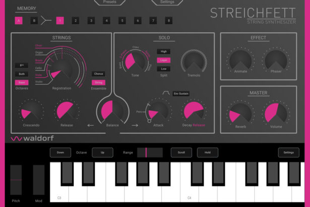 Waldorf Streichfett for iPad/iPhone (fot. Waldorf Music)