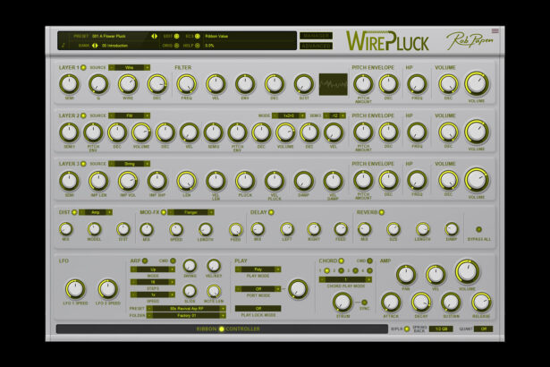 Rob Papen WirePluck (fot. Rob Papen Inspiration Soundware)