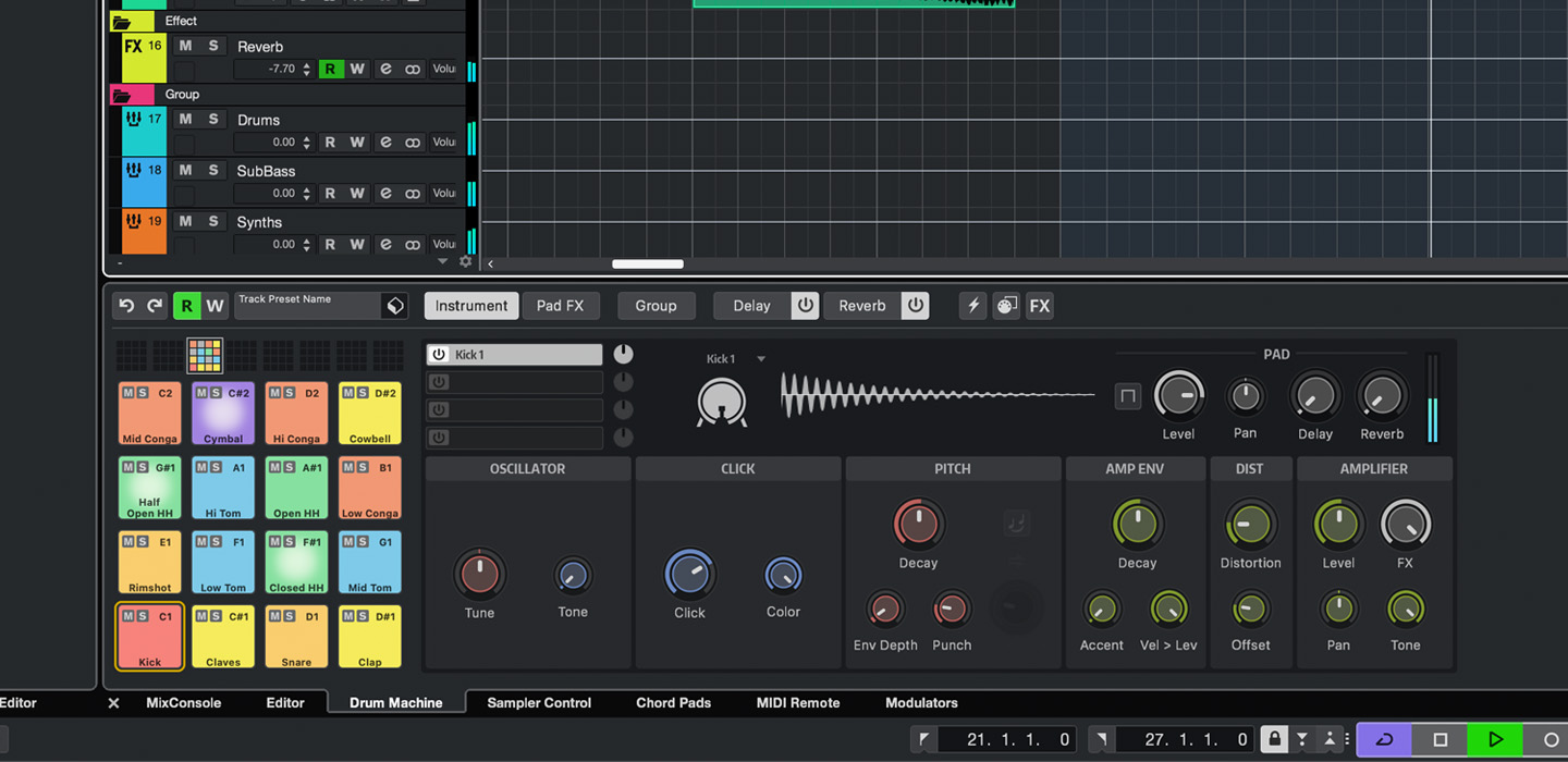 Steinberg Cubase 14 Drum Machine (fot. Steinberg)