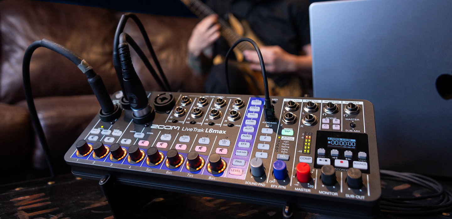 ZOOM LiveTrak L6max (fot. ZOOM Corporation)