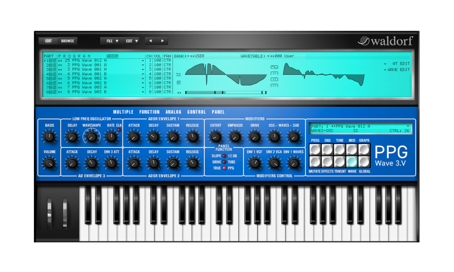 Waldorf PPG Wave 3.V 2.0 (fot. Waldorf Music)