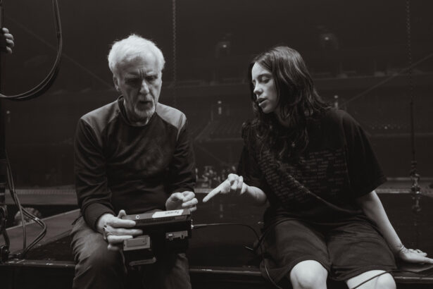 James Cameron i Billie Eilish (fot. Henry Hwu / mat. prasowe Universal Music Polska)