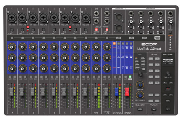 Zoom LiveTrak L12next (fot. Zoom)