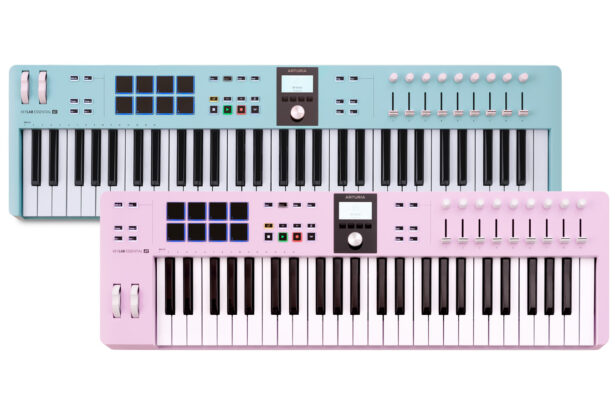 Arturia KeyLab Essential mk3 Aquamarine & Rose Quartz (fot. Arturia)