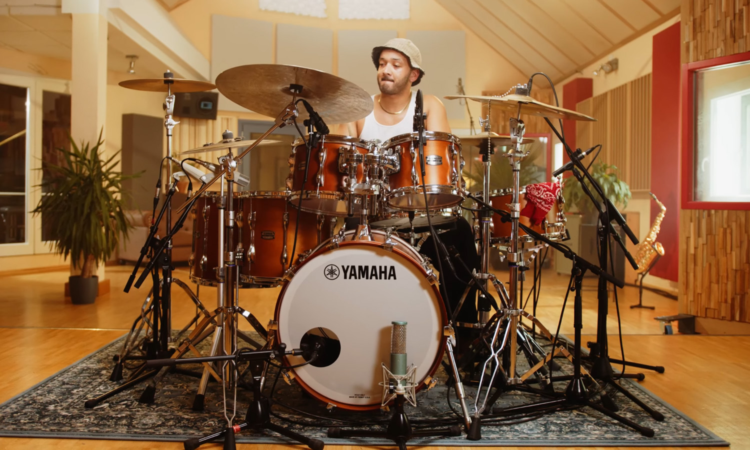 Sam Barrell Jones & Yamaha Recording Custom (fot. YouTube / Yamaha Drums)
