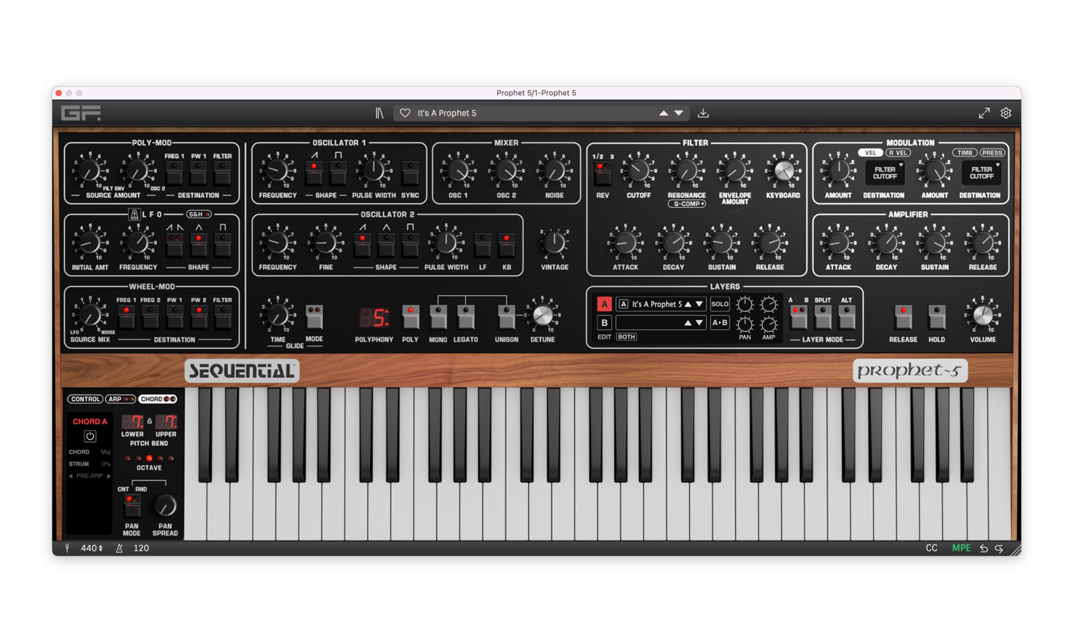 GForce Software Sequential Prophet~5 (fot. GForce Software)