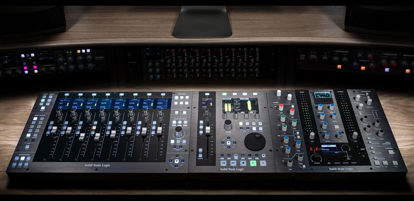 SSL UC1, UF1 i UF8 (fot. Solid State Logic)